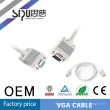 SIPU Standard 15 broches mâle vers VGA femelle de Copmuter Cable Specification